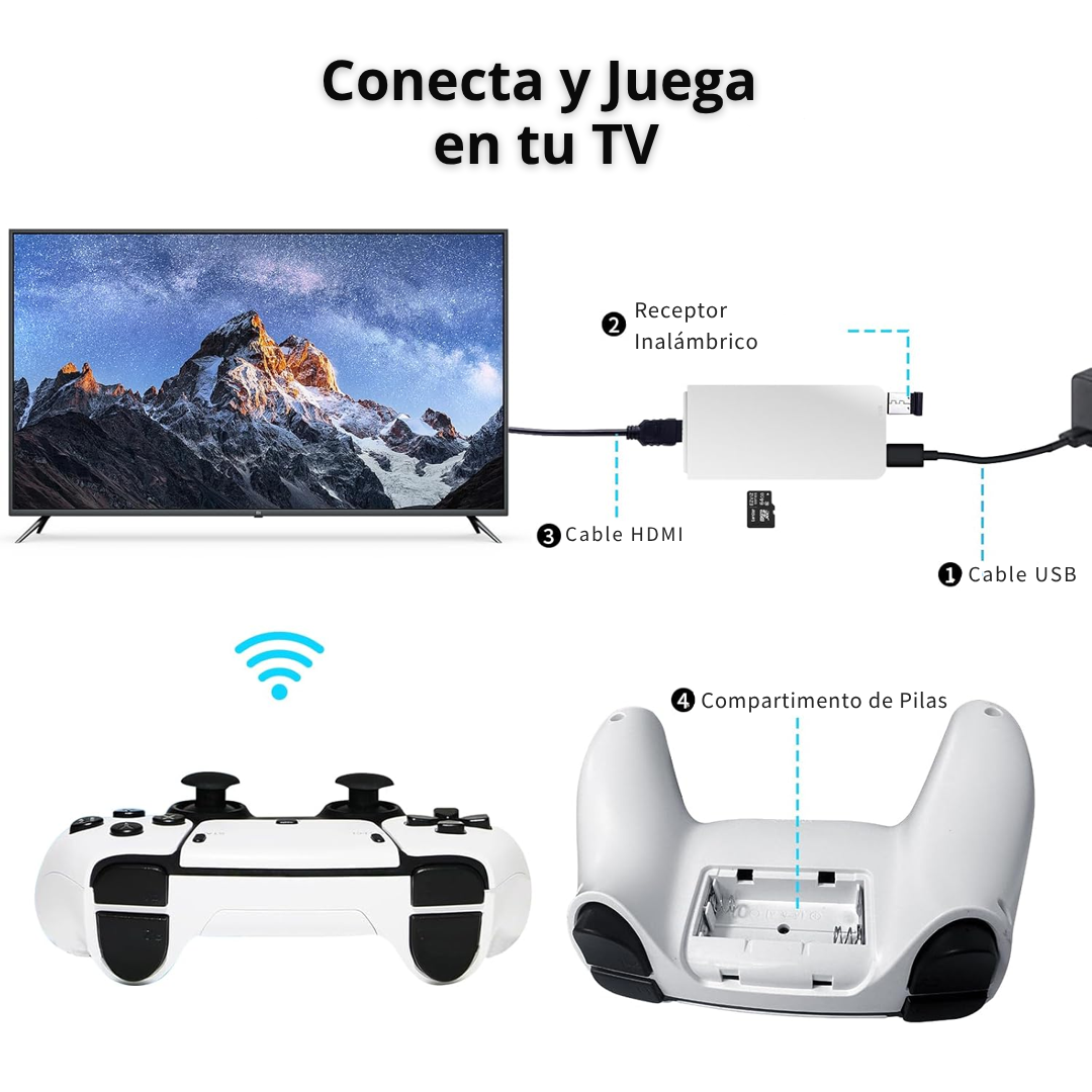 Consola Retro de los 90 con 20.000 Juegos Clásicos